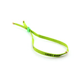 LUCKY - phrase bracelet
